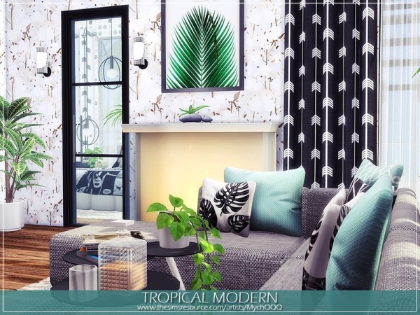  The Sims Resource: Tropical Modern house by MychQQQ