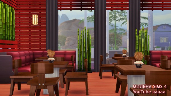  Sims 3 by Mulena: Sushi Restaurant