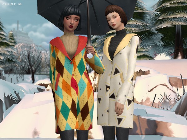  The Sims Resource: Woolen Coat by ChloeMMM