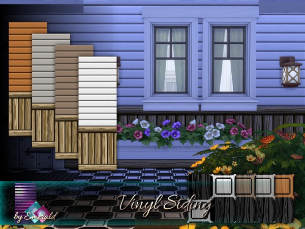  The Sims Resource: Vinyl Siding by emerald