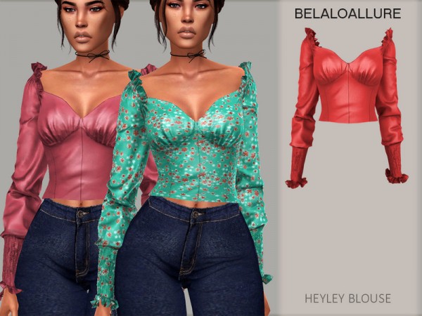  The Sims Resource: Heyley blouse by belal1997