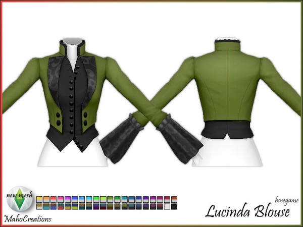 The Sims Resource: Lucinda Blouse by MahoCreations