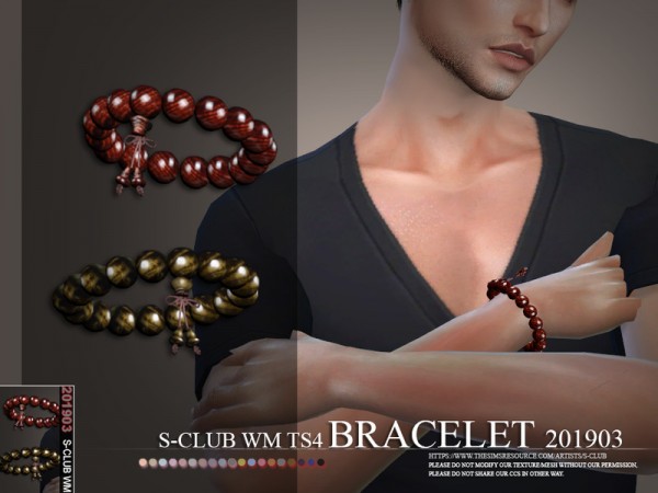 The Sims Resource: Bracelet 201903 by S Club