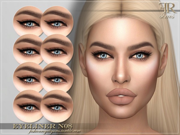  The Sims Resource: Eyeliner N08 by FashionRoyaltySims