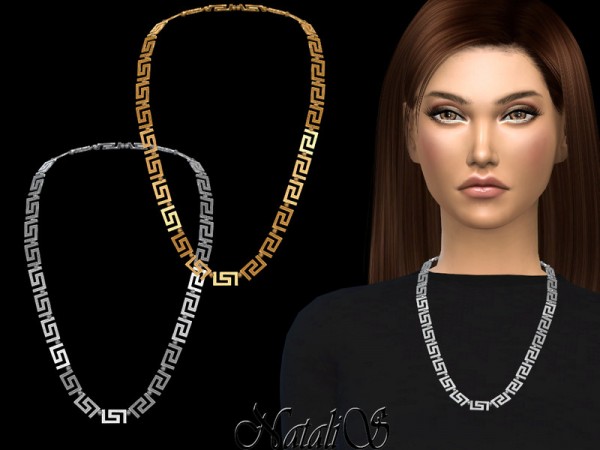  The Sims Resource: Greek motif necklace by NataliS