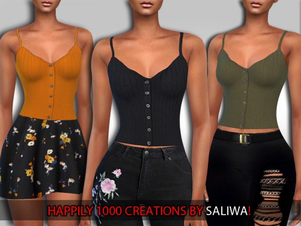 The Sims Resource: Realistic Button Tops by Saliwa