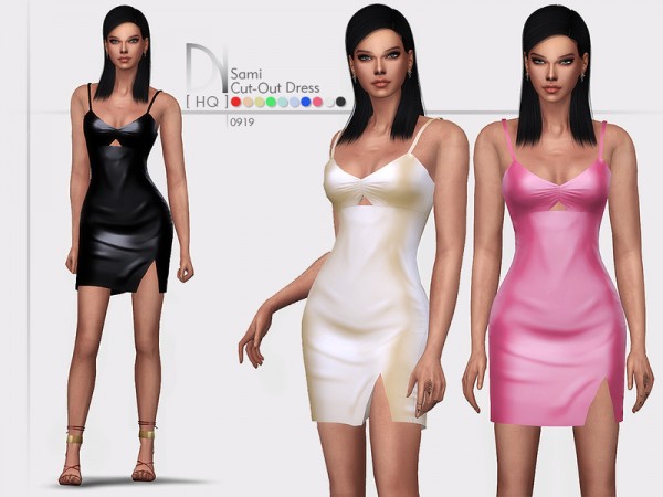  The Sims Resource: Sami Cut Out Dress by DarkNighTt
