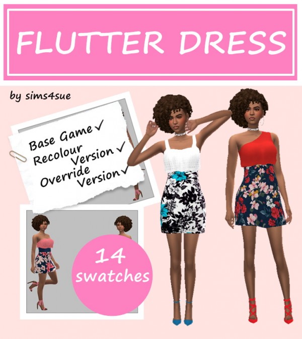  Sims 4 Sue: Flutter dress