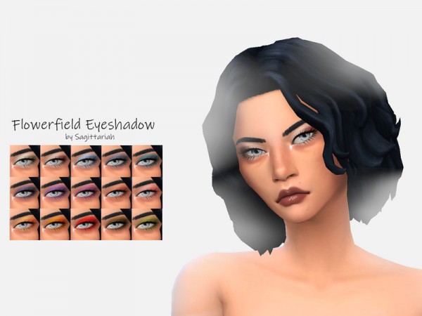  The Sims Resource: Flowerfield Eyeshadow by Sagittariah