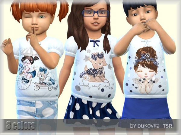  The Sims Resource: T shirt Friends by bukovka