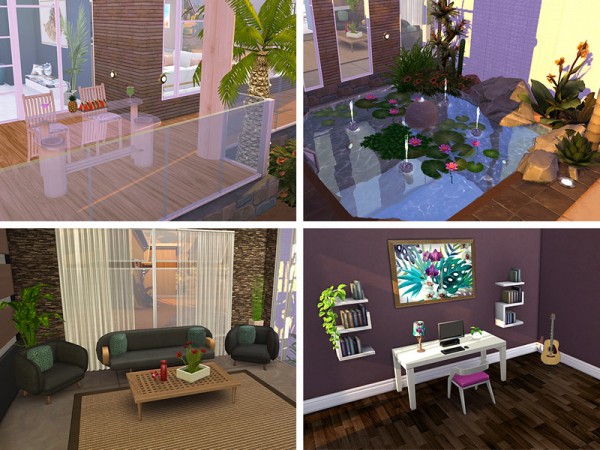  The Sims Resource: Oasis Modern house by neinahpets