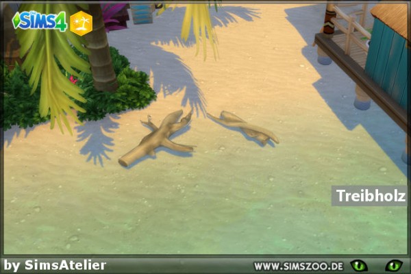  Blackys Sims 4 Zoo: Drift wood by SimsAtelier