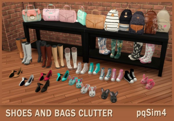  PQSims4: Shoes And Bags Clutter