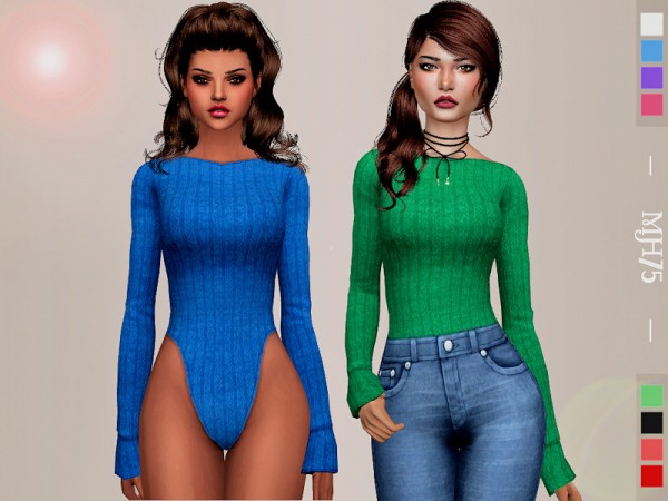  The Sims Resource: Soliya Bodysuit/Top by Margeh 75