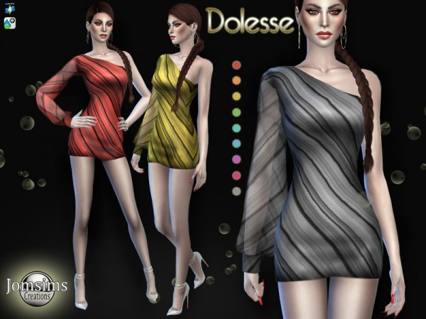  The Sims Resource: Dolesse dress by jomsims