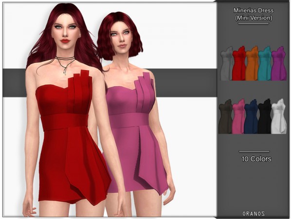  The Sims Resource: Minerias Dress Mini Version by OranosTR