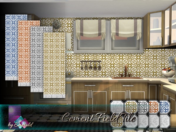  The Sims Resource: Cement Field Tile by emerald