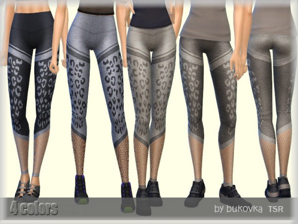  The Sims Resource: Leopard Leggings by bukovka