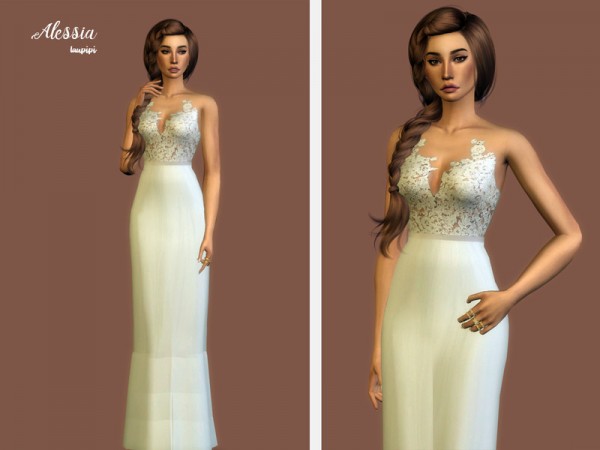  The Sims Resource: Alessia dress by laupipi