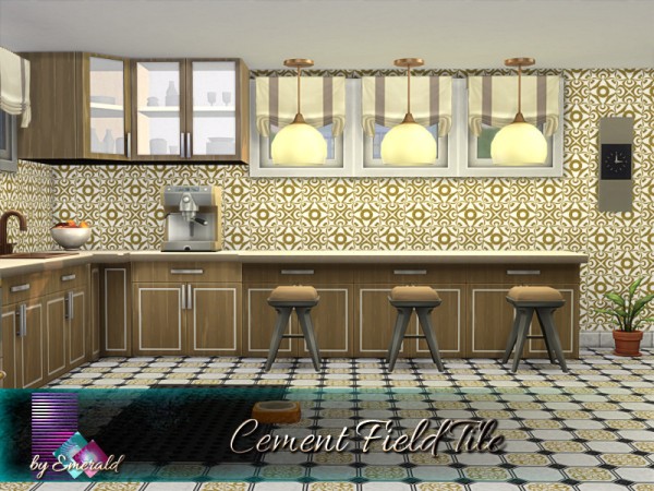 The Sims Resource: Cement Field Tile by emerald