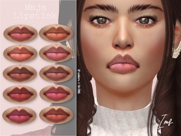  The Sims Resource: Maja Lipstick N.205 by IzzieMcFire