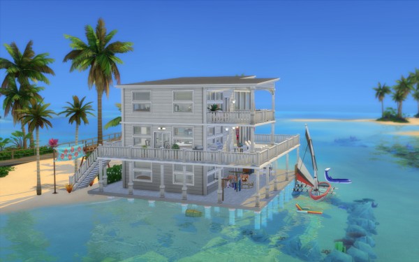  Mod The Sims: Beach House 4 Bedroom 2 Bathroom by halfasianbanana