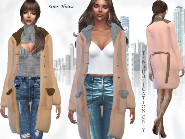  The Sims Resource: Womens short autumn coat by Sims House