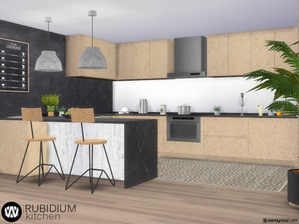 The Sims Resource: Rubidium Kitchen by wondymoon
