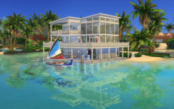  Mod The Sims: Beach House 4 Bedroom 2 Bathroom by halfasianbanana