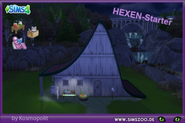  Blackys Sims 4 Zoo: Hexen starter house by Kosmopolit