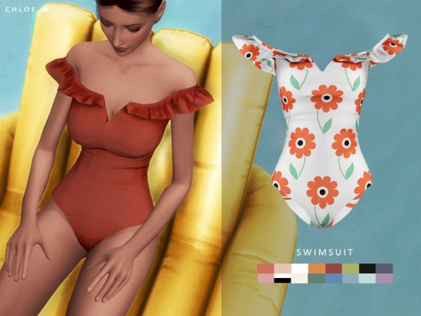  The Sims Resource: Swimsuit FM 03 by ChloeMMM