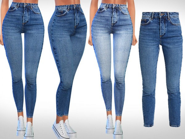  The Sims Resource: Skinny Fit Cara Jeans by Saliwa