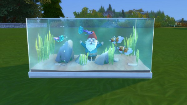  Mod The Sims: Aquarium Counter Island Base by Snowhaze