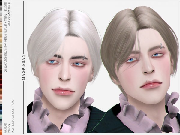  The Sims Resource: Disco Hair by magpiesan