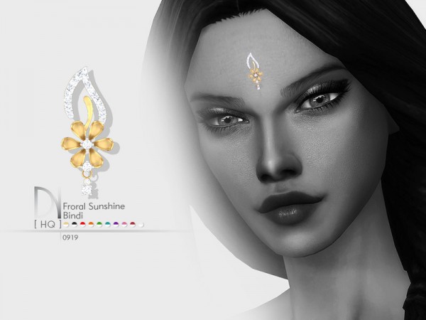  The Sims Resource: Floral Sunhine Bindi by DarkNighTt