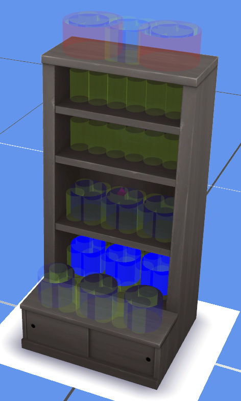  Mod The Sims: Empty Get to Work Bookshelves with Slots by Teknikah
