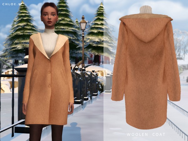  The Sims Resource: Woolen Coat by ChloeMMM