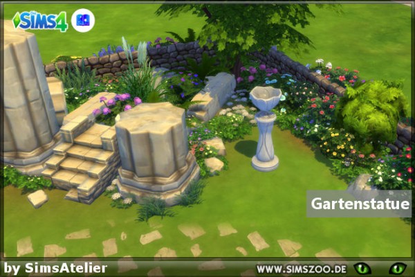  Blackys Sims 4 Zoo: Garden Statue by SimsAtelier