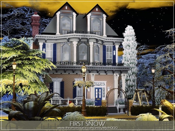  The Sims Resource: First Snow house by MychQQQ