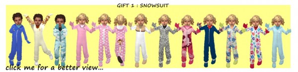  Sims 4 Sue: Winter toddlers set   800 followers gif