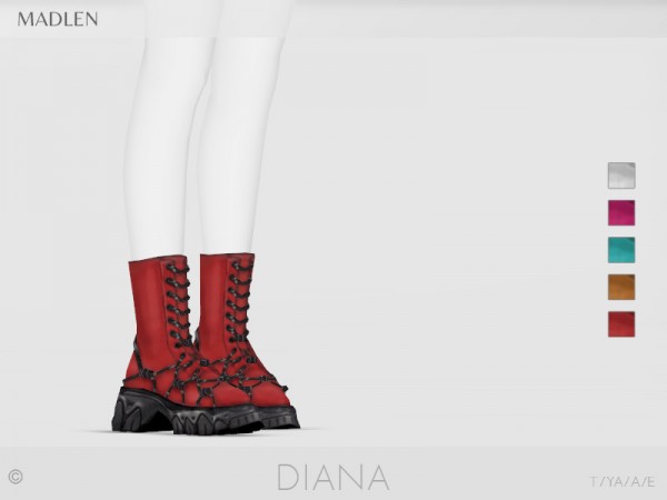  The Sims Resource: Madlen Diana Boots by MJ95