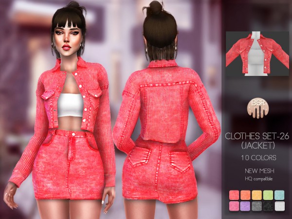  The Sims Resource: Clothes SET 26 Jacket by busra tr