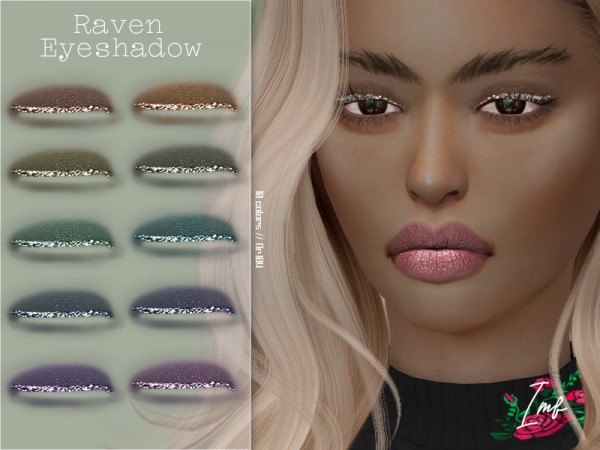  The Sims Resource: Raven Eyeshadow N.104 by IzzieMcFire