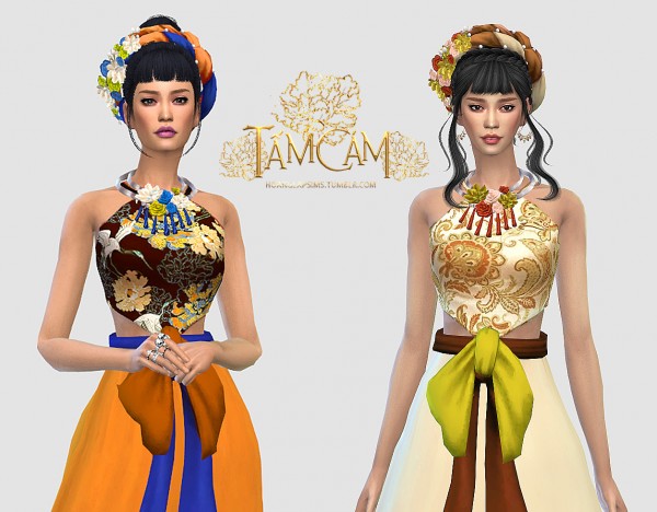  Hoanglap Sims: Vietnamese traditional clothes