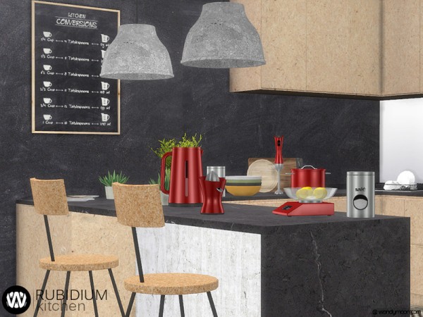  The Sims Resource: Rubidium Kitchen Decorations by wondymoon