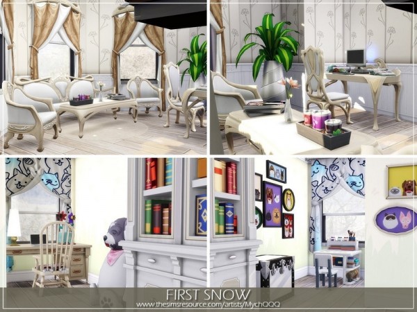  The Sims Resource: First Snow house by MychQQQ