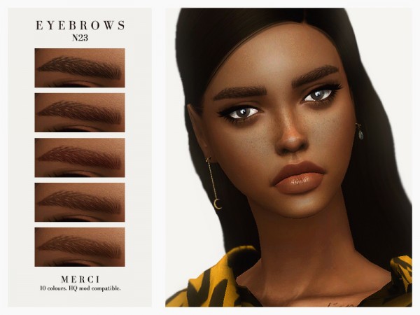  The Sims Resource: Eyebrows N23 by Merci