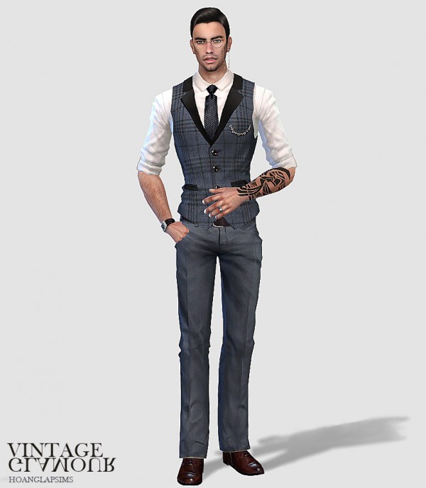  Hoanglap Sims: Vintage gentlemen set