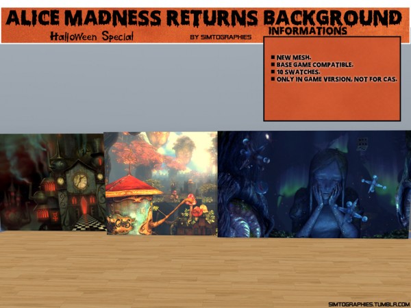  Simtographies: Alice Madness Returns Background