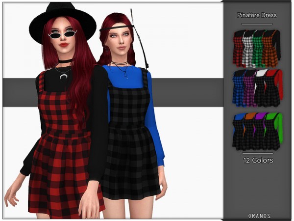  The Sims Resource: Pinafore Dress by OranosTR